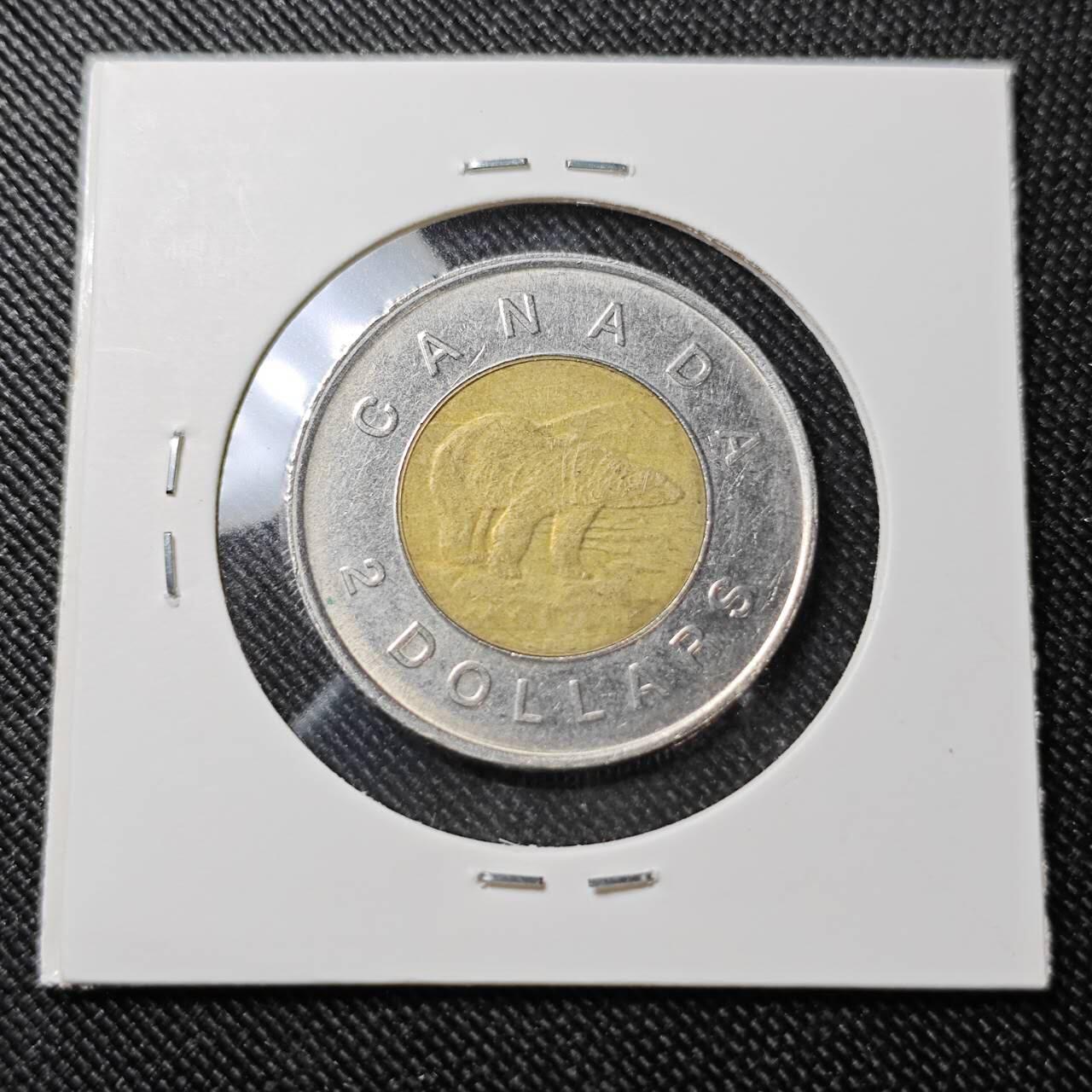 KK钱币收藏小铺  第392期  2月预留时间 周末发货  加拿大2元