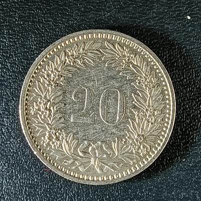 逸泉钱币2026第十二组世界钱币专场春节千件大拍A1614～2574 - 1996 瑞士20分