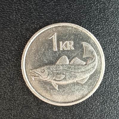 逸泉钱币2026第十二组世界钱币专场春节千件大拍A1614～2574 - 1952冰岛1克郎