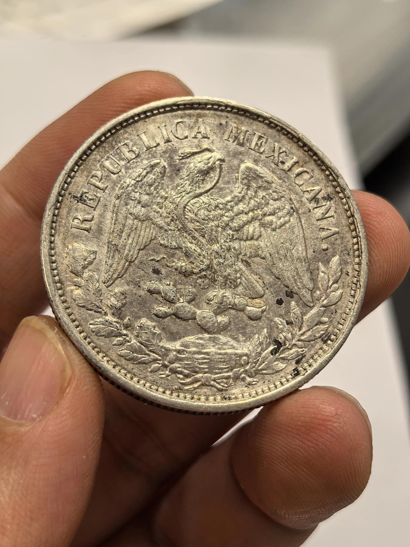 博洋堂“心向春光”2月精品大拍专场暨第160期（全场包邮） 墨西哥1899MO AM版直边鹰洋 全羽带光