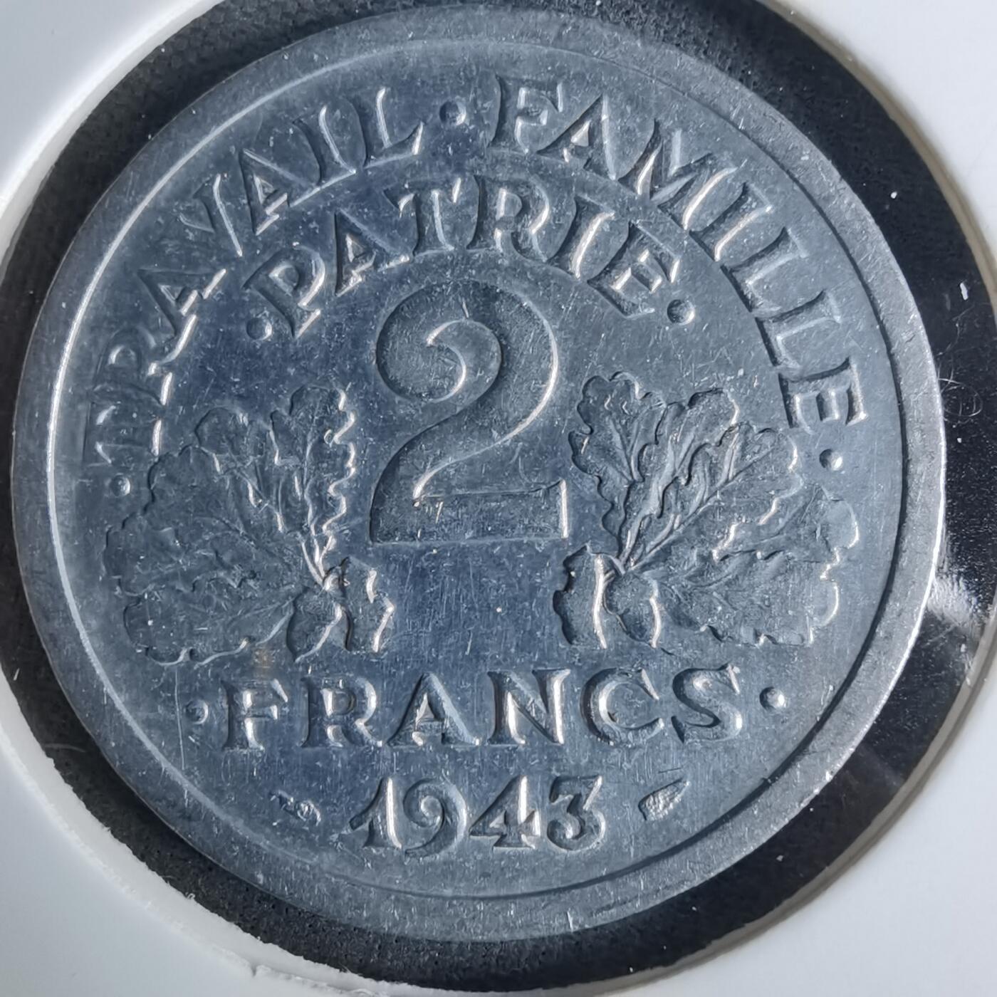 沼泽如烟--第984场 法国1943年2法郎