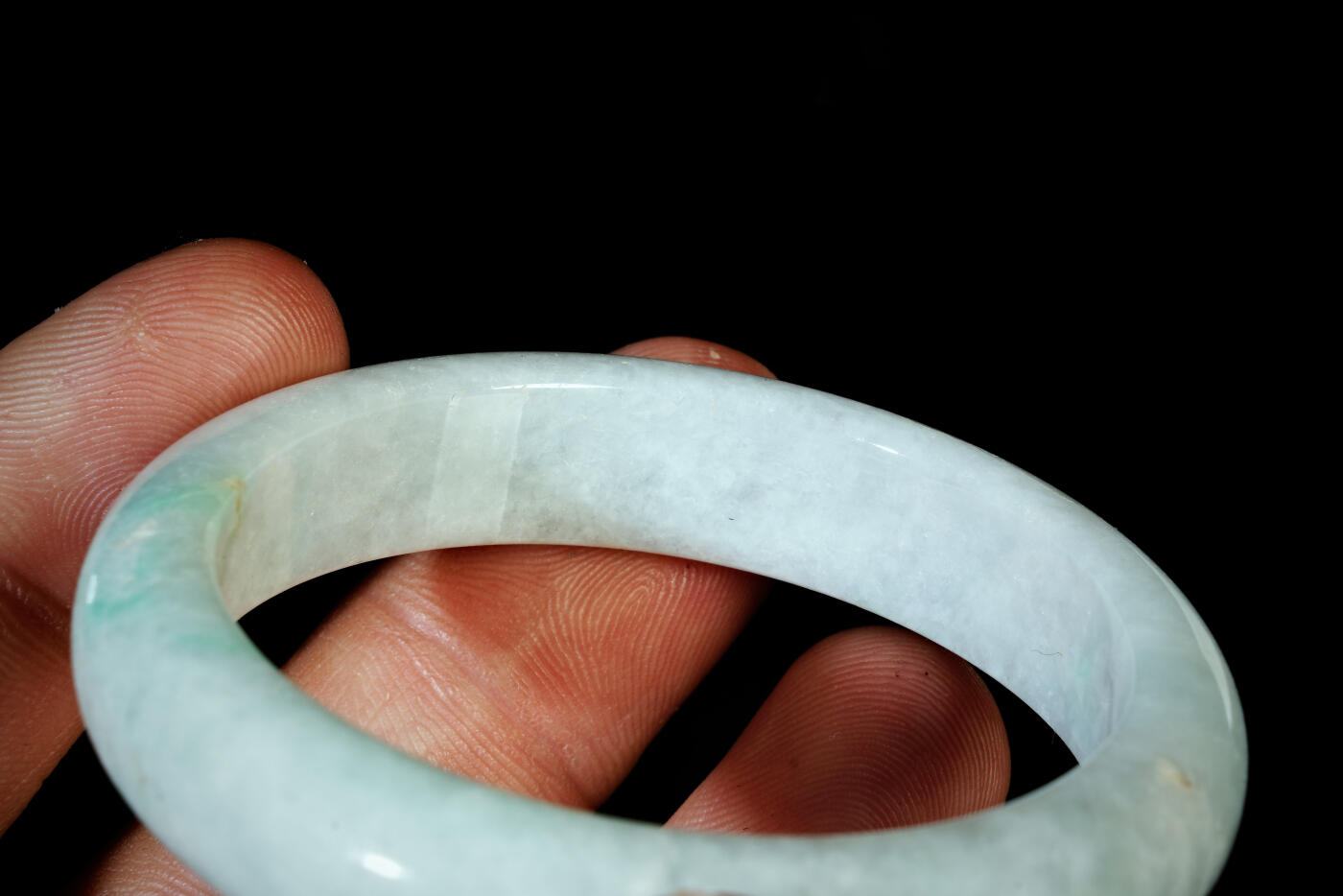 上海都达杂项专场二十一（全场包邮） 天然冰糯种翡翠（A货）贵妃手镯 附鉴定证书
