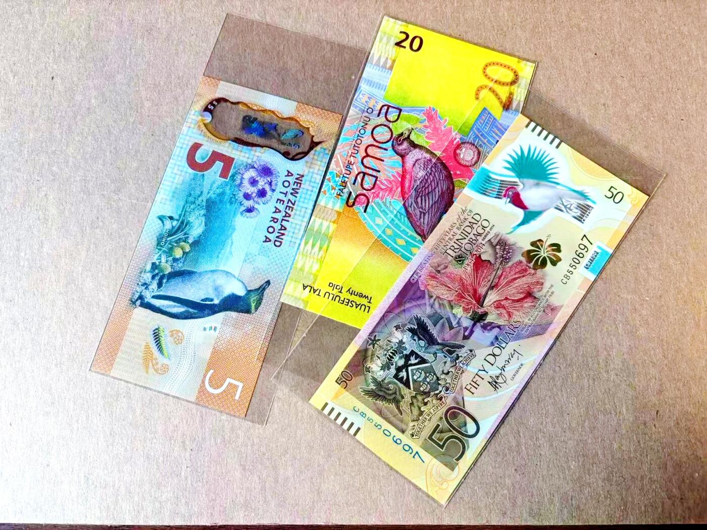 【Blue Auction】世界纸币精拍第782期——18级TOP拍卖/信誉/品质/专业/高效💫 【一组3张获奖钞】新西兰5元&萨摩亚20塔拉、特立尼达和多巴哥50元 全新UNC