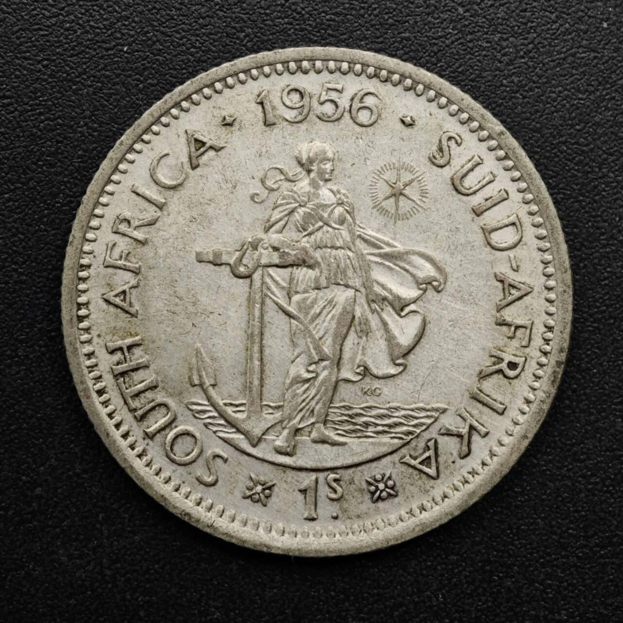 【淘币小摊】实时拍第八百六十三拍   小银币散币场   年前最后一周 之前的预留小年前全部发出 请更换最新收货地址  南非1956年伊丽莎白二世一先令银币