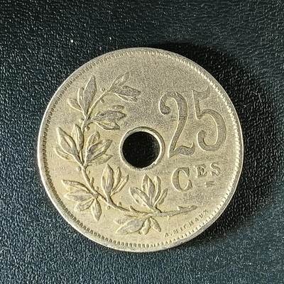 逸泉钱币2026第十二组世界钱币专场春节千件大拍A1614～2574 - 1923 比利时25分