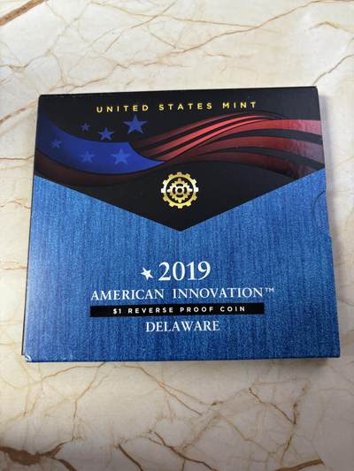 第190期拍卖 - 美国12019年1美元反精制纪念币 美国创新 卡装