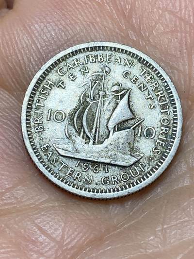 2026年第十九场(总第一百八十八场）外国好品散币场(免佣金) - 英属加勒比领地1961年10分(伊丽莎白二世青年带冠)