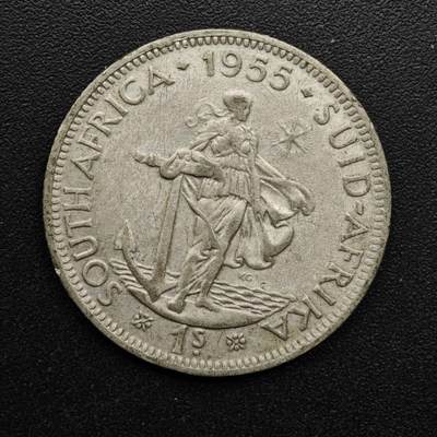 【淘币小摊】实时拍第八百六十三拍   小银币散币场   年前最后一周 之前的预留小年前全部发出 请更换最新收货地址  - 南非1955年伊丽莎白二世一先令银币