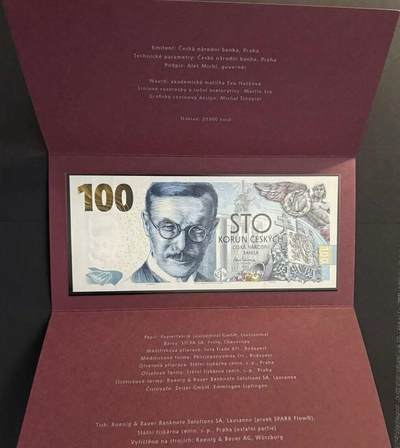 【现货新钞合集】捷克纪念钞不丹塑料钞孟加拉新版500塔吉克斯坦纪念钞带册俄罗斯新版1000卢布莱索托2024新版hybrid - 捷克纪念钞带册 PJ09203901