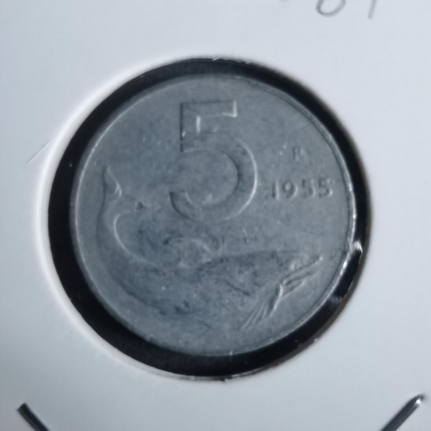 沼泽如烟--第984场 意大利1955年5里拉