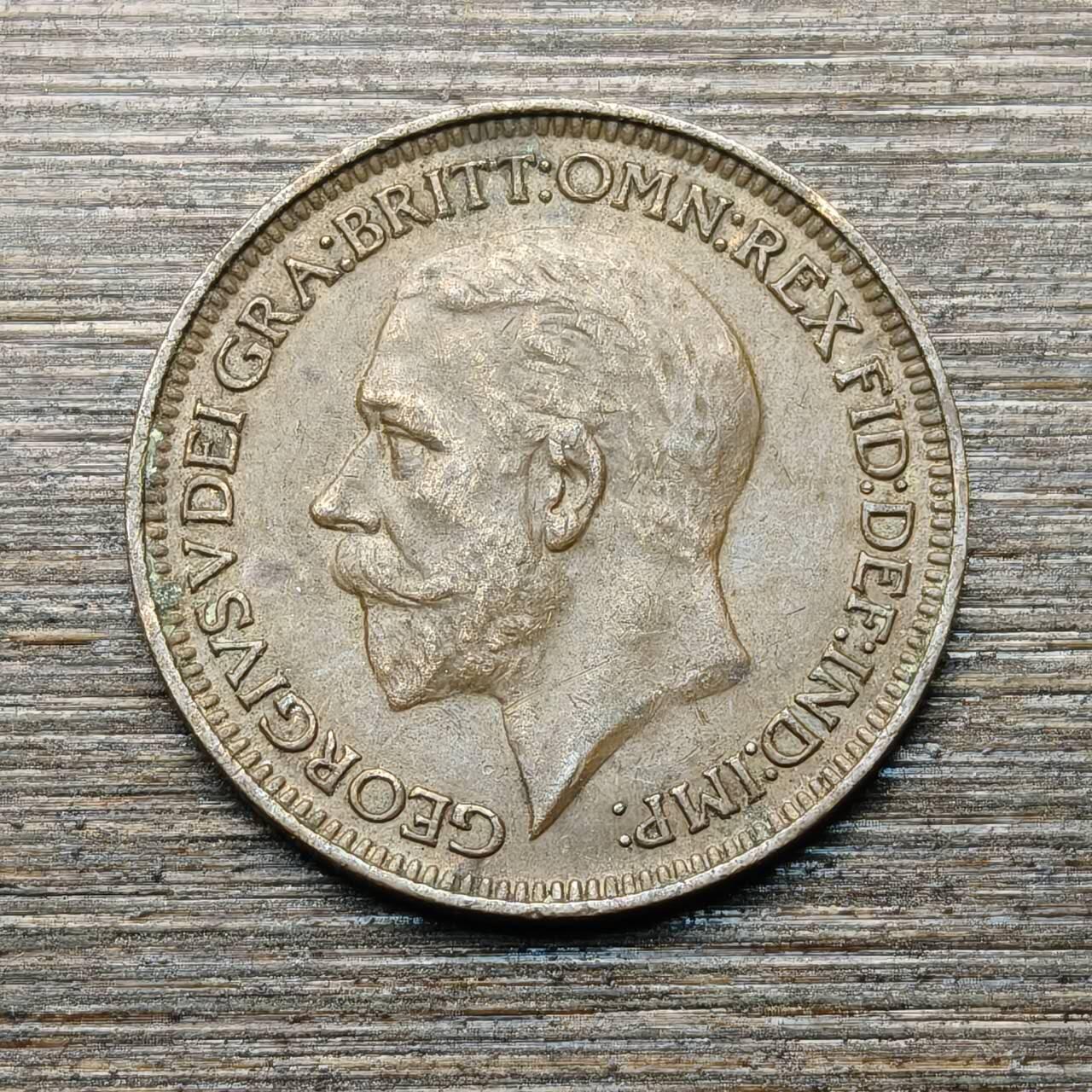 【本场4.12号发货】★第145★散币专场 不寄存，30包邮。不满30元，支付5元运费。《接受代拍 代送NGC评级》 16【无寄存】英国 1931年 乔治五世 1法新 铜币