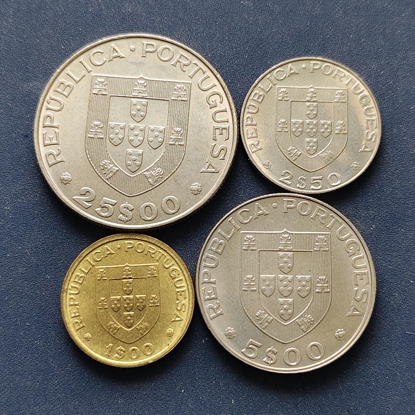 【全场包邮】纯粹捡漏拍500场-持续更新中 葡萄牙1982年世界滚轴曲棍球赛纪念币4枚套币