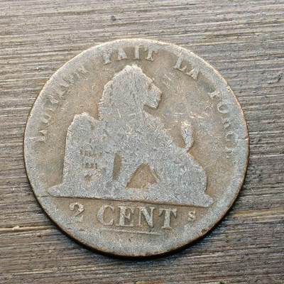 【铜匠收藏】★第144★散币专场 不寄存，30包邮。不满30元，支付5元运费。《接受代拍 代送NGC评级》 - 88【无寄存】比利时 2分 铜币