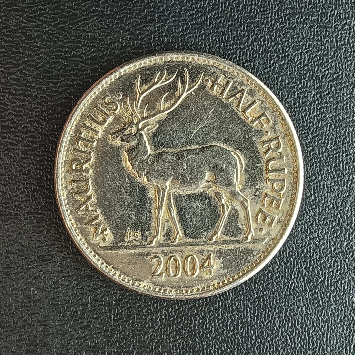 逸泉钱币2026第十二组世界钱币专场春节千件大拍A1614～2574 2108 非洲毛里求斯0.5卢比