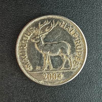 逸泉钱币2026第十二组世界钱币专场春节千件大拍A1614～2574 - 2108 非洲毛里求斯0.5卢比