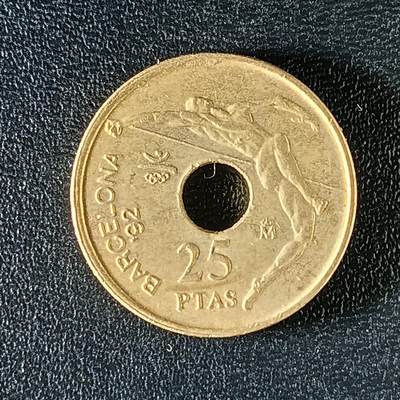 逸泉钱币2026第十二组世界钱币专场春节千件大拍A1614～2574 - 1981西班牙25比赛塔