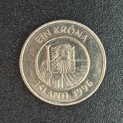 逸泉钱币2026第十八场世界各国散币纪念币AF1633-2572 1952冰岛1克郎