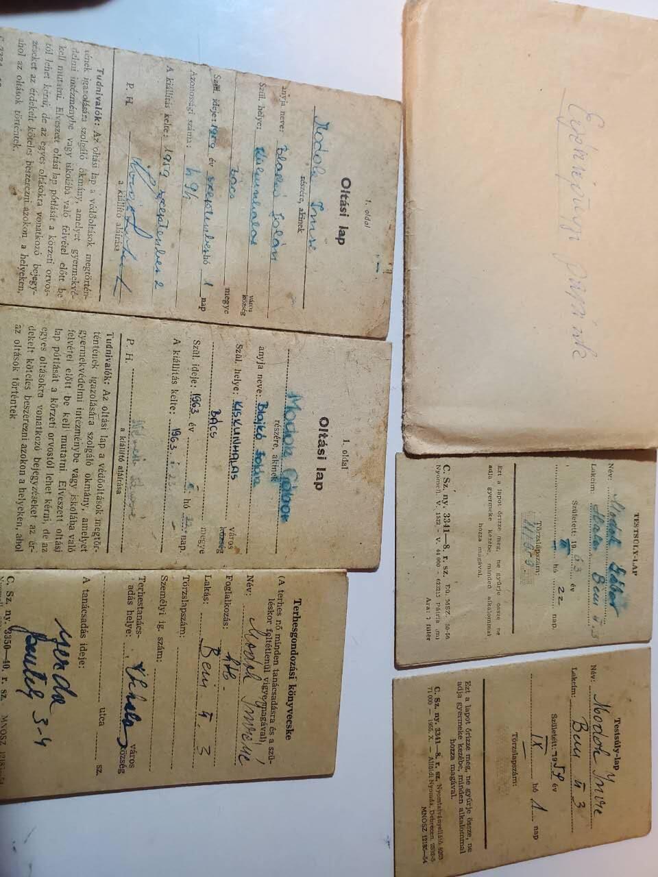 韵星假日军品类拍卖第三十九期暨默多克中校夫妇专场 -- Rimey Holidays Militaria Auction 39 & The Modoks Collection  匈牙利人民共和国默多克中校社会主义工人党党证书 社会服务手册 疫苗手册一套