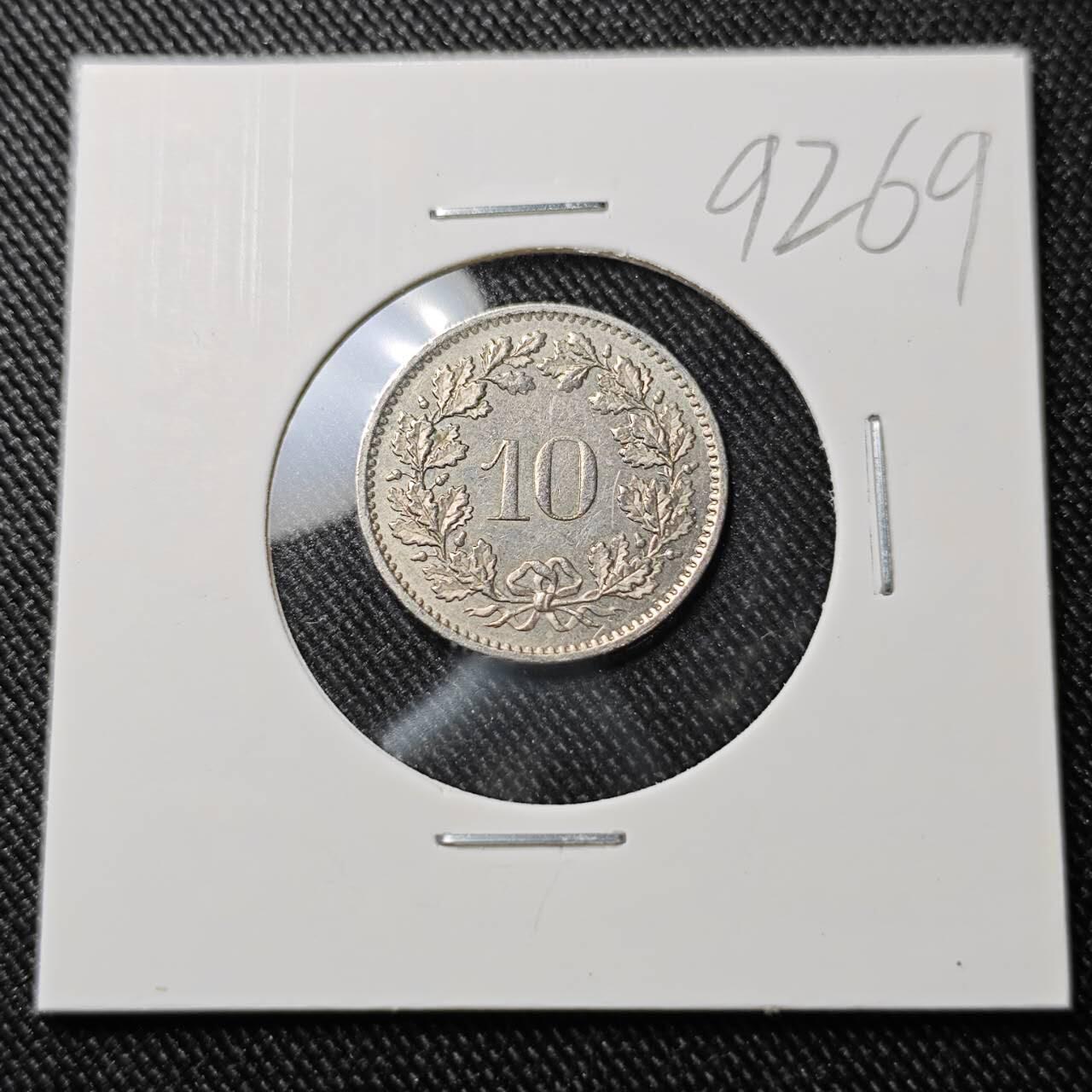 KK钱币收藏小铺  第392期  2月预留时间 周末发货  瑞士10分