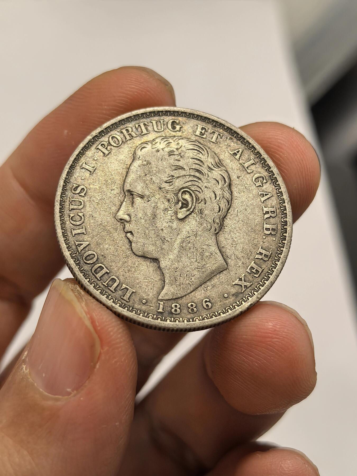 博洋堂“心向春光”2月精品大拍专场暨第160期（全场包邮） 葡萄牙1886年路易斯一世500瑞斯银币