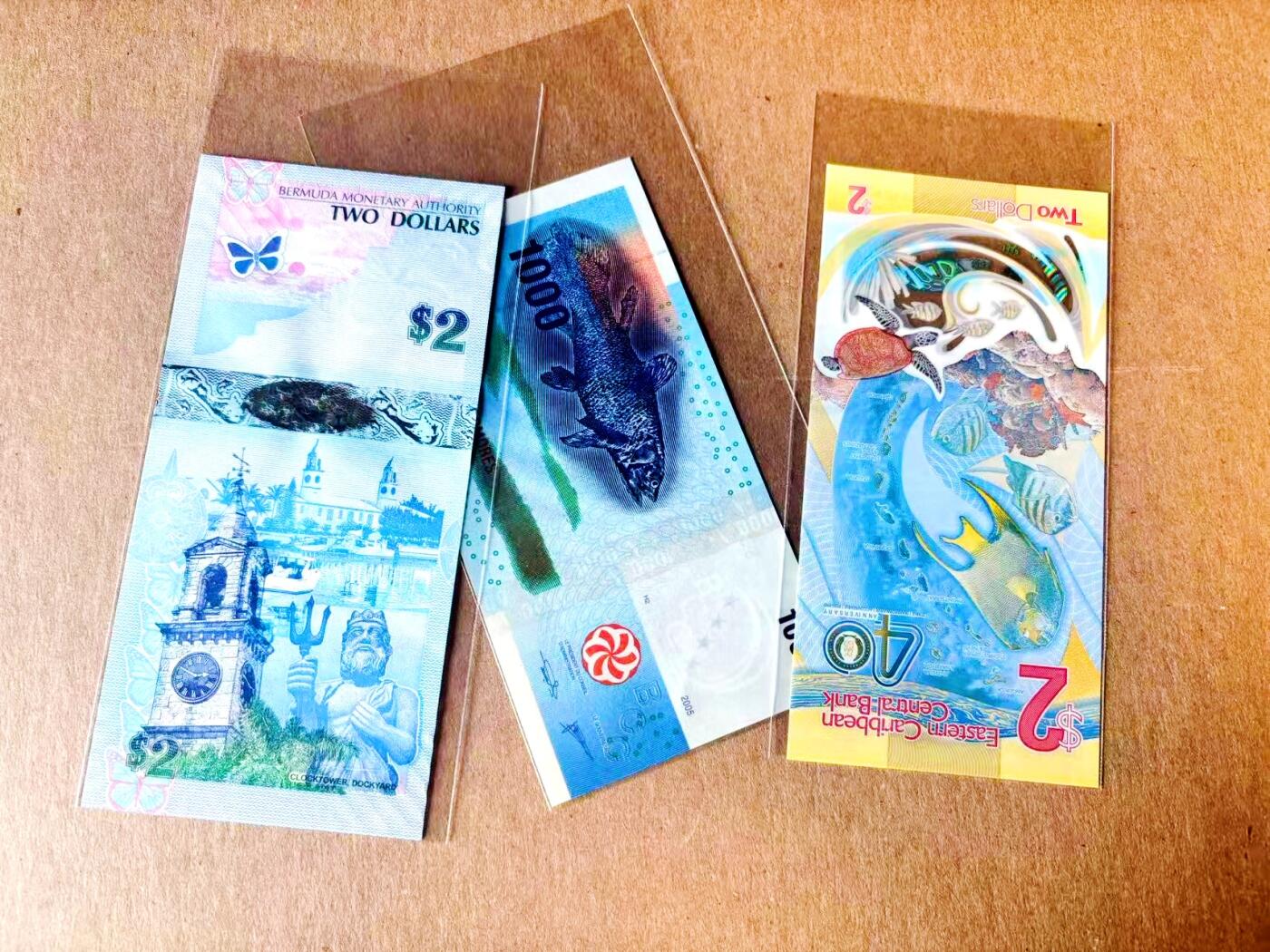 【Blue Auction】世界纸币精拍第782期——18级TOP拍卖/信誉/品质/专业/高效💫 【一组3张获奖钞 含AA冠&A/1冠】科摩罗1000法郎、百慕大2元、东加勒比2元 全新UNC