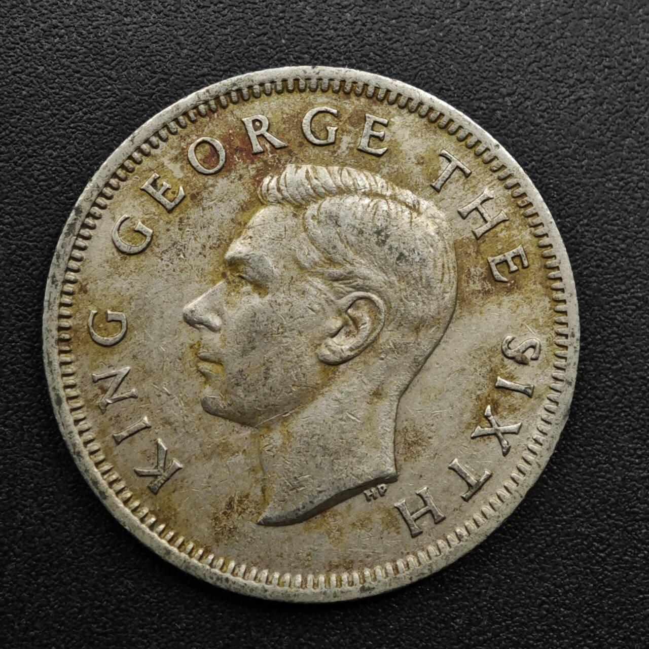 【淘币小摊】实时拍第八百六十三拍   小银币散币场   年前最后一周 之前的预留小年前全部发出 请更换最新收货地址  新西兰1952年乔治六世一先令镍币