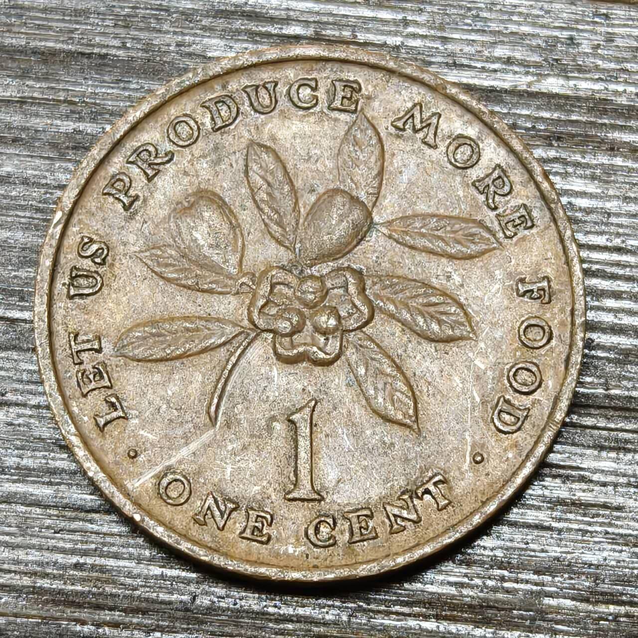 【本场4.12号发货】★第145★散币专场 不寄存，30包邮。不满30元，支付5元运费。《接受代拍 代送NGC评级》 85【无寄存】牙买加 1972年 1分 FAO青铜纪念币农粮组织荔枝果