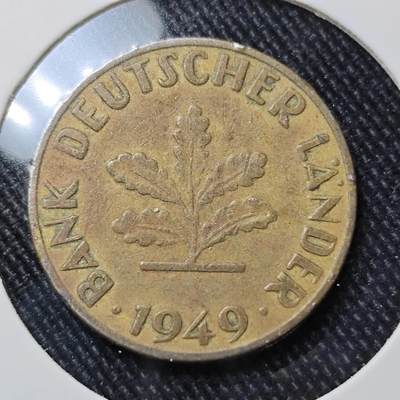 KK钱币收藏小铺  第392期  2月预留时间 周末发货 -  1949西德银行版10芬尼