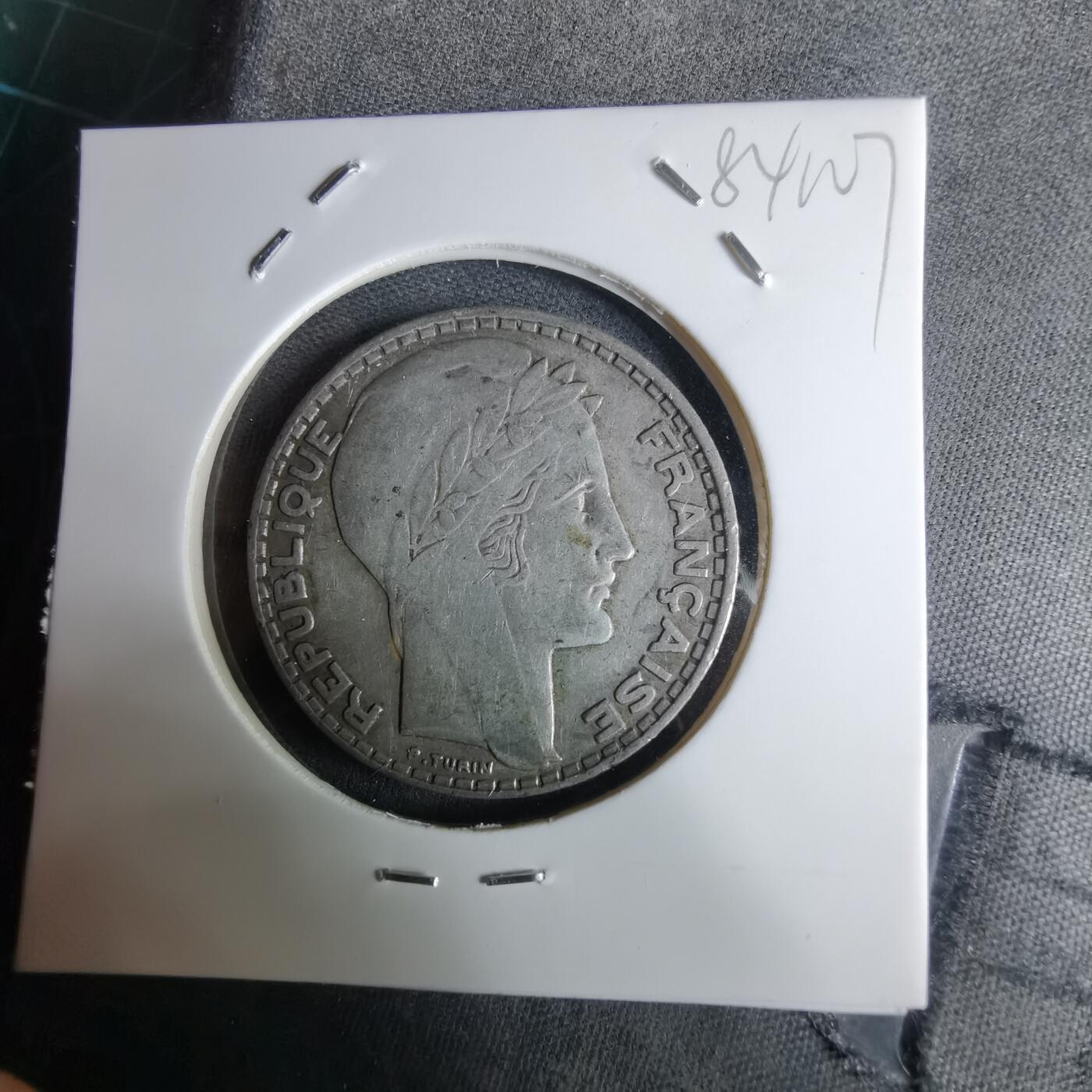 沼泽如烟--第984场 法国1929年10法郎银币10克0.68银