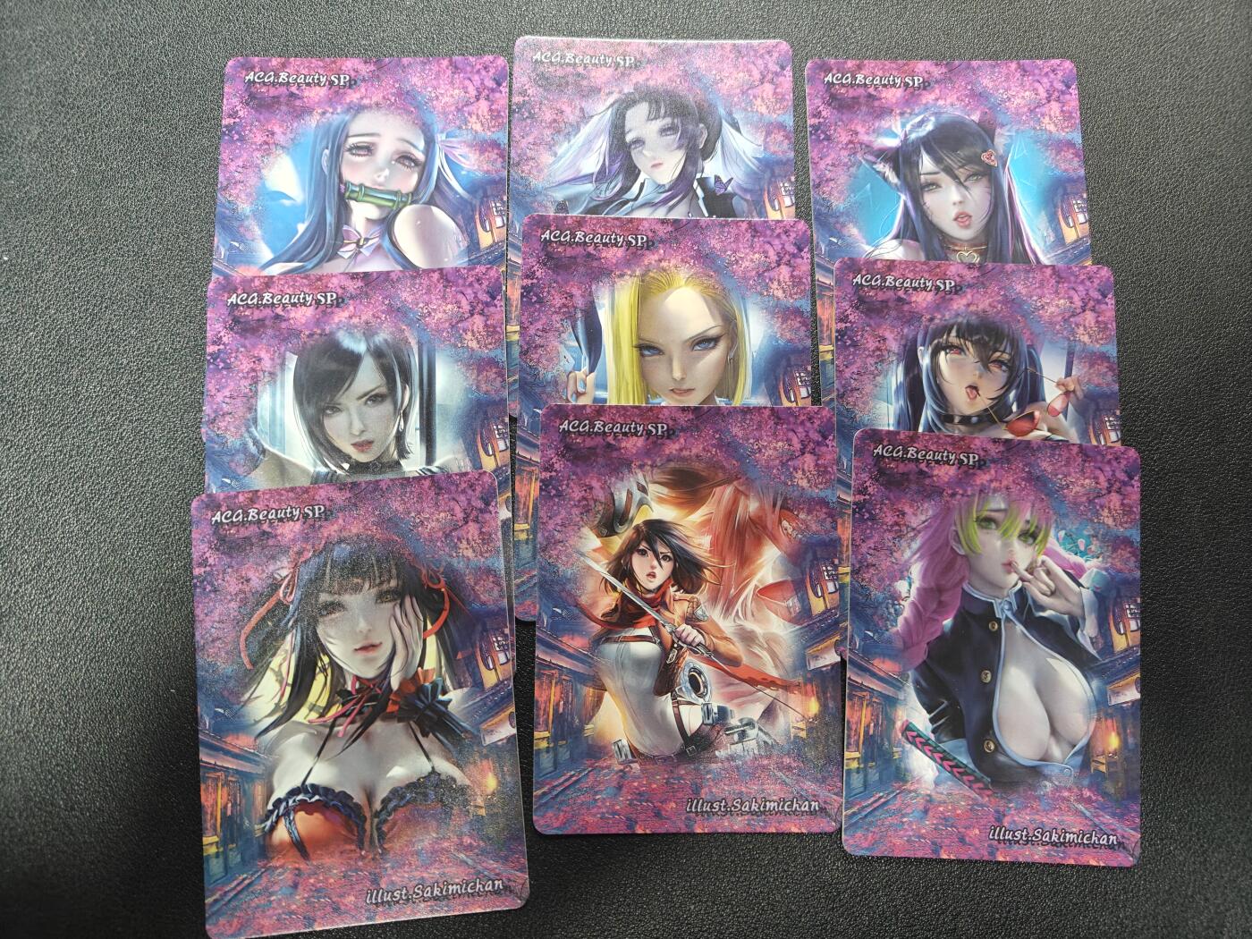 天玑星卡拍第168期《2.3周二截拍艺气风发》持续收拍收评中 满赠卡需备注 燎原卡牌 动漫美女ACG 粗闪 9张 自制卡