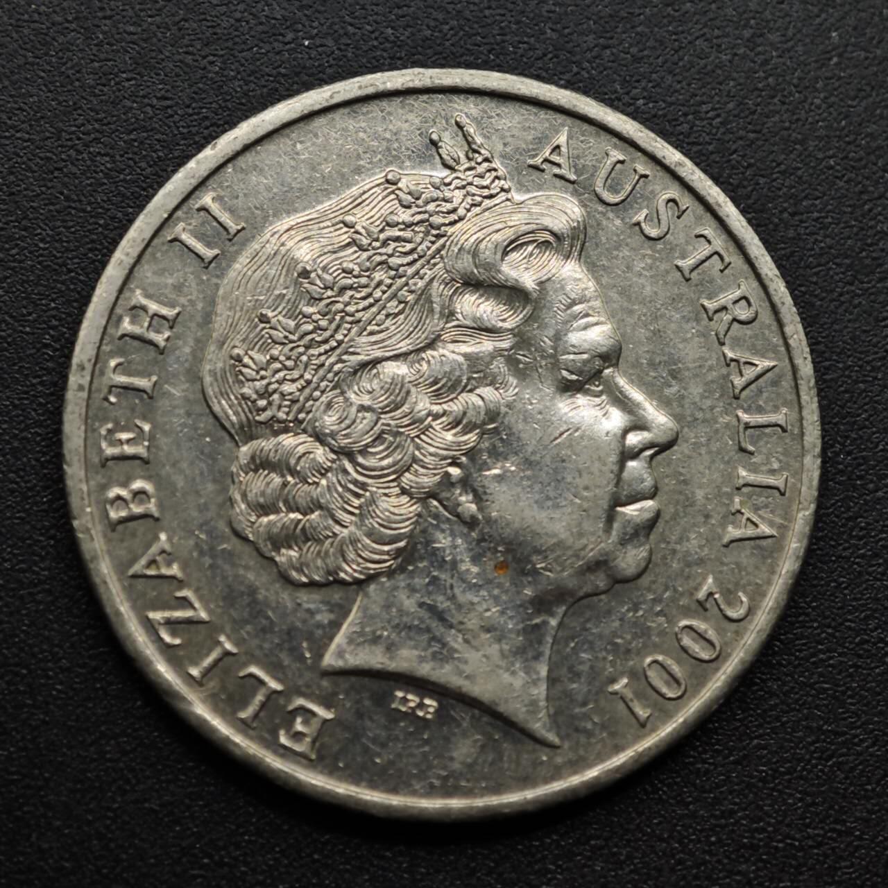 【淘币小摊】实时拍第八百六十三拍   小银币散币场   年前最后一周 之前的预留小年前全部发出 请更换最新收货地址  澳大利亚2001年州联邦百年20分纪念币