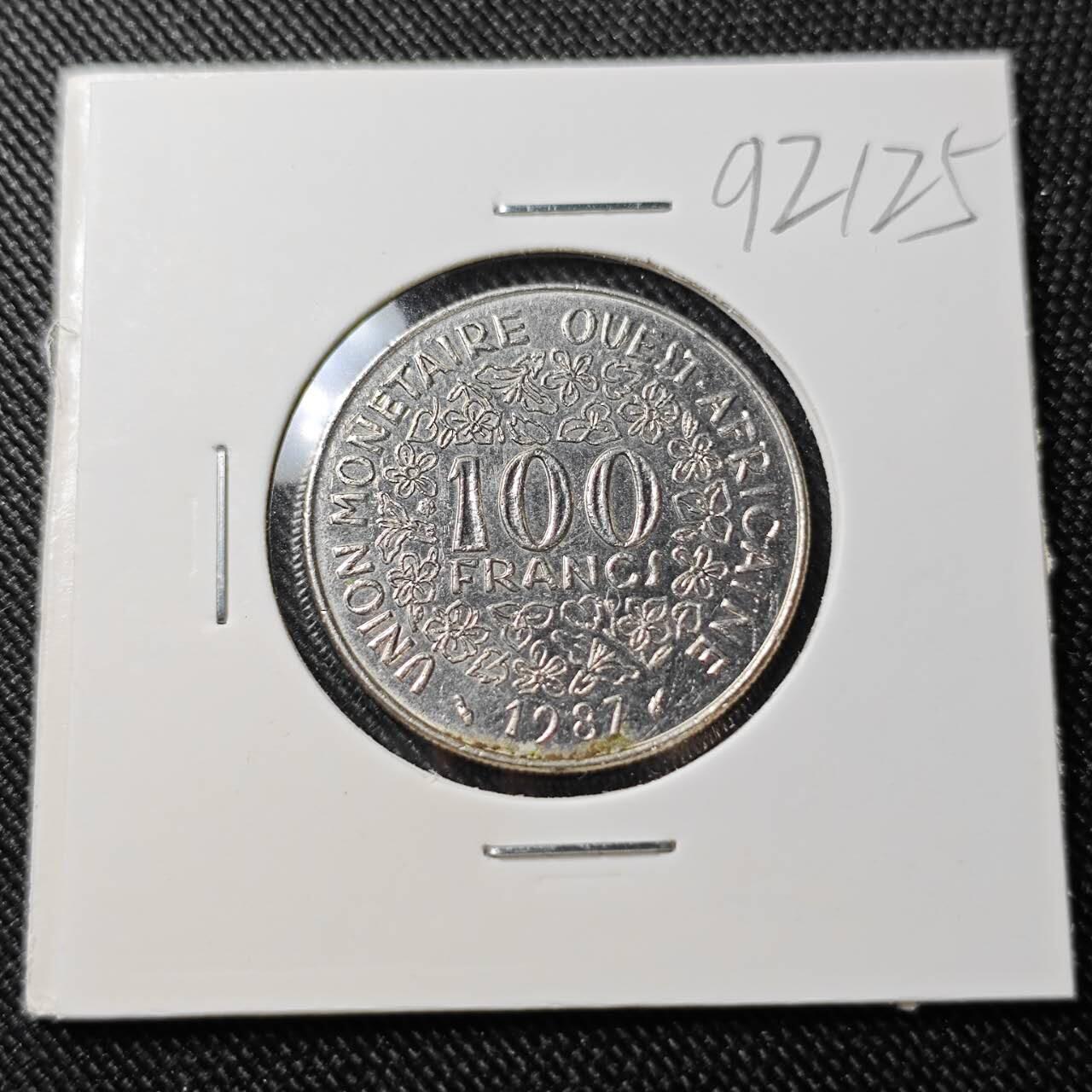 KK钱币收藏小铺  第392期  2月预留时间 周末发货  中非100法郎