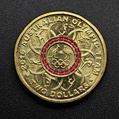 【淘币小摊】实时拍第八百六十三拍   小银币散币场   年前最后一周 之前的预留小年前全部发出 请更换最新收货地址  - 澳大利亚2016年奥运会2元纪念币