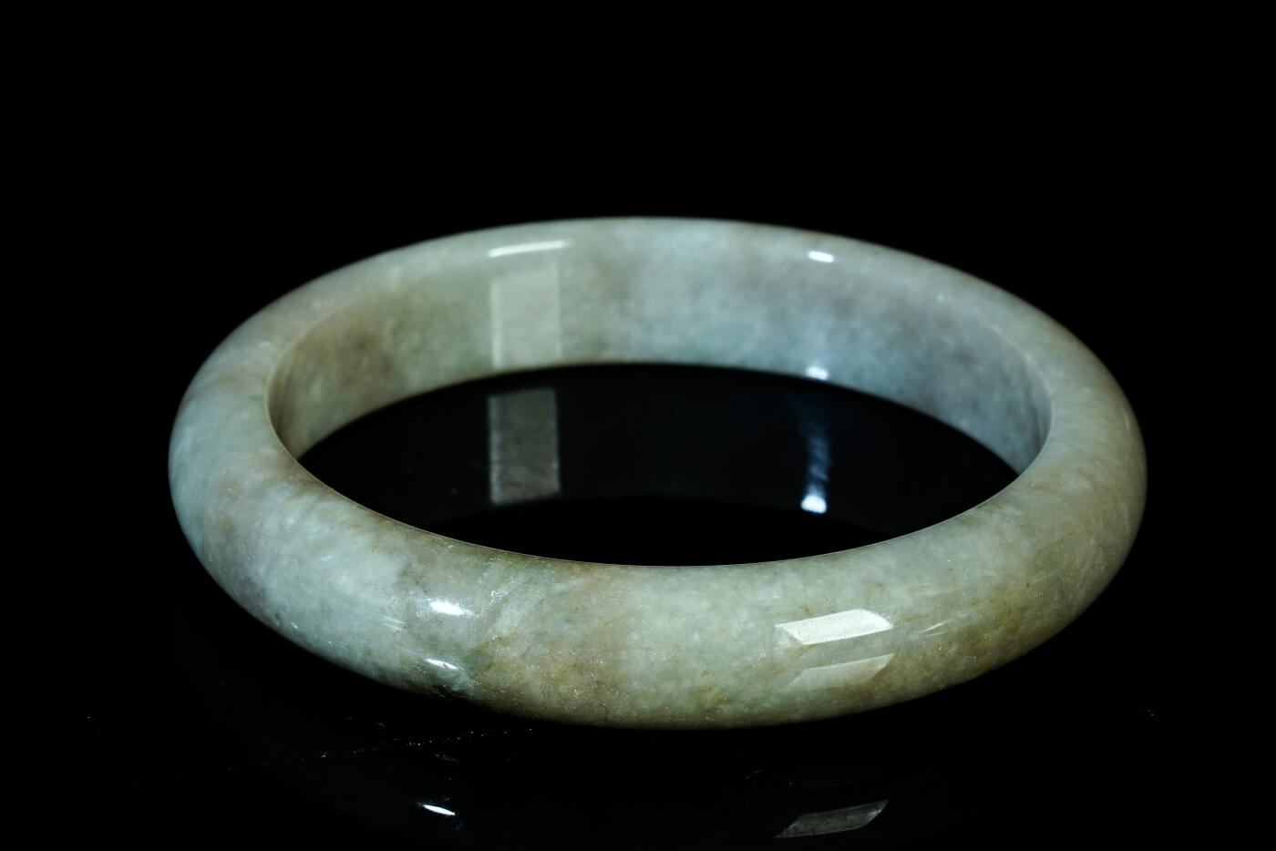 上海都达杂项专场二十一（全场包邮） 天然 翡翠（A货）贵妃手镯 附鉴定证书90-51