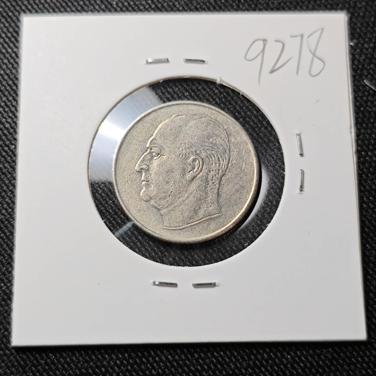 KK钱币收藏小铺  第392期  2月预留时间 周末发货  挪威50欧尔 狗