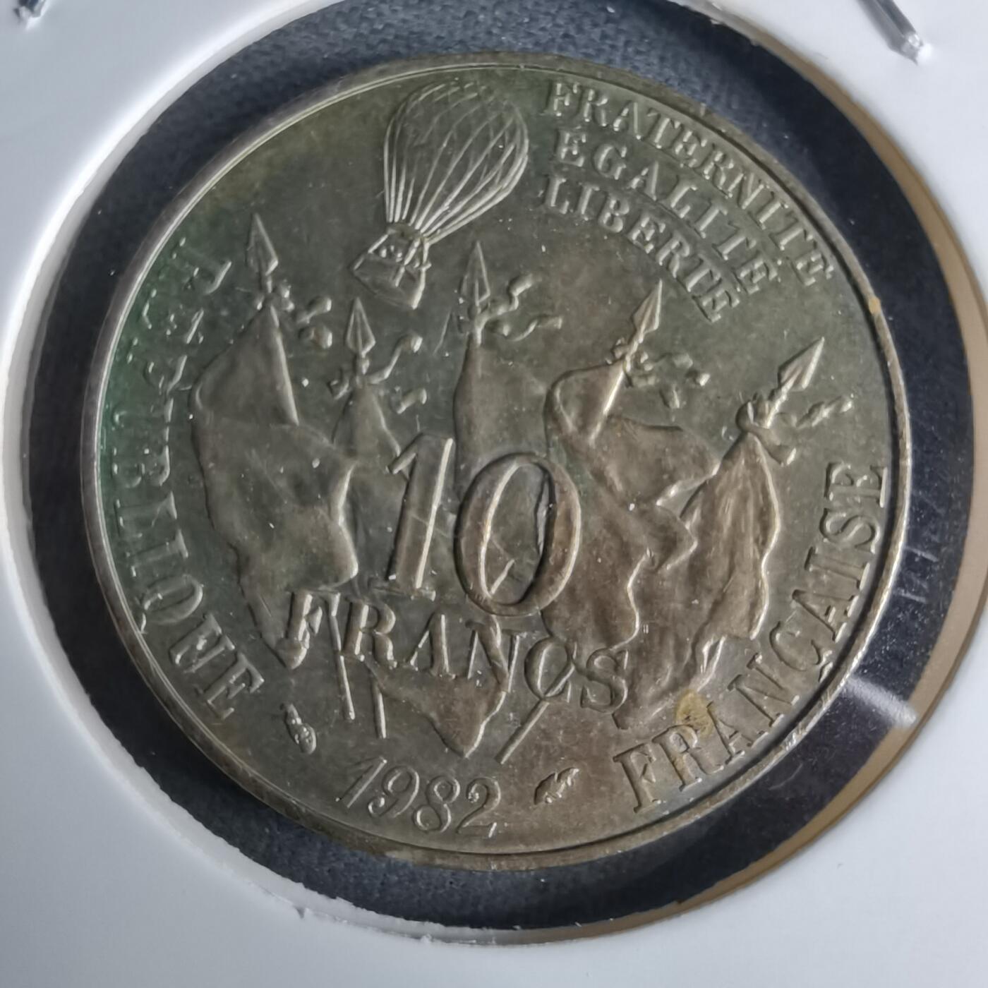 沼泽如烟--第984场 法国1982年10法郎纪念币