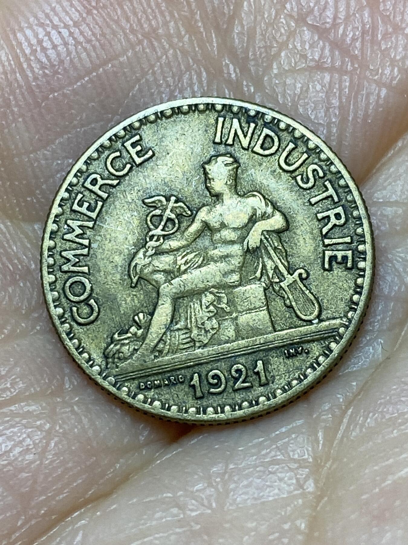 2026年第十九场(总第一百八十八场）外国好品散币场(免佣金) 稀少年份–法兰西第三共和国1921年50生丁(稀少首发年)