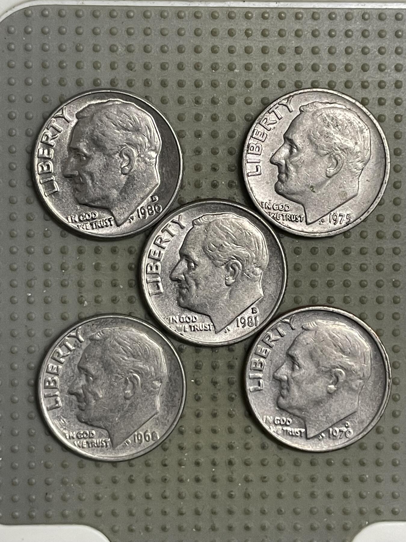 2026年第21场各国散币拍卖（总第171场） 美国10美分5枚