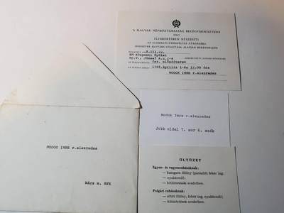 韵星假日军品类拍卖第三十九期暨默多克中校夫妇专场 -- Rimey Holidays Militaria Auction 39 & The Modoks Collection  - 匈牙利人民共和国默多克中校内务部总部布达佩斯大会会议邀请函会议章程 衣着要求 带原函件