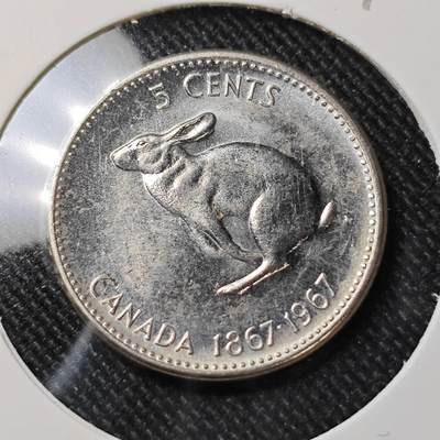 KK钱币收藏小铺  第392期  2月预留时间 周末发货 -  加拿大5分纪念币