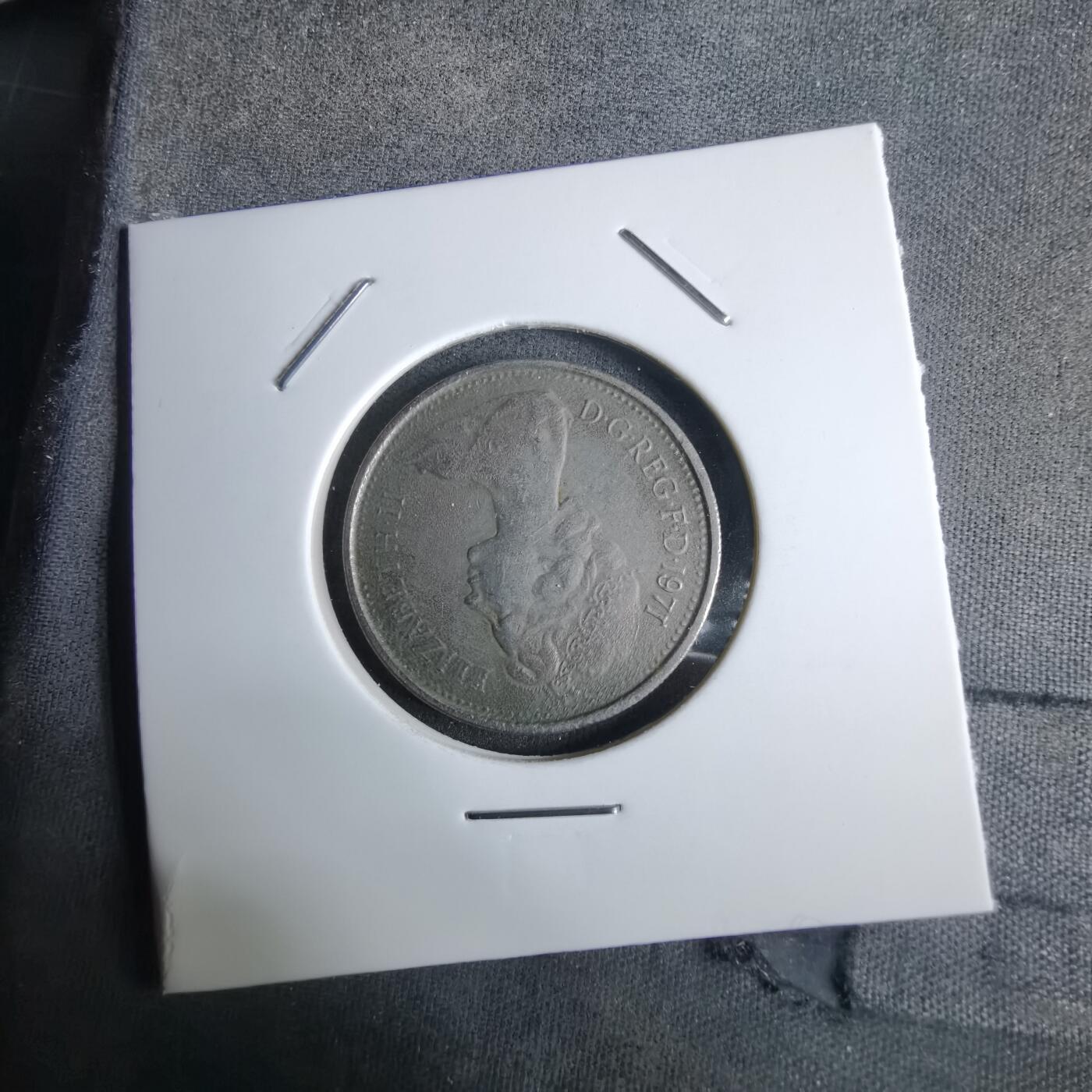 沼泽如烟--第984场 英国1971年5便士