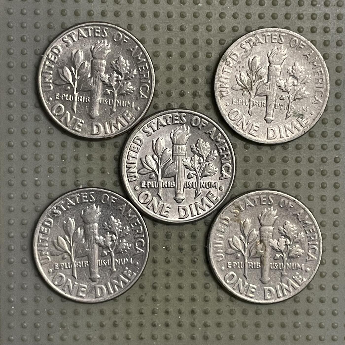 2026年第21场各国散币拍卖（总第171场） 美国10美分5枚