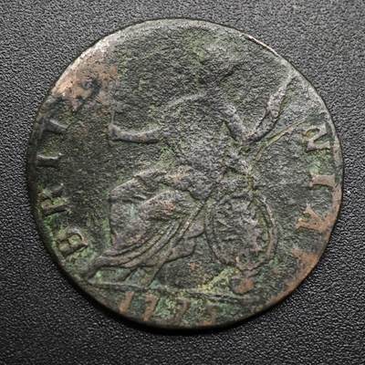 【淘币小摊】实时拍第八百六十三拍   小银币散币场   年前最后一周 之前的预留小年前全部发出 请更换最新收货地址  - 英国1775年乔治三世半便士铜币