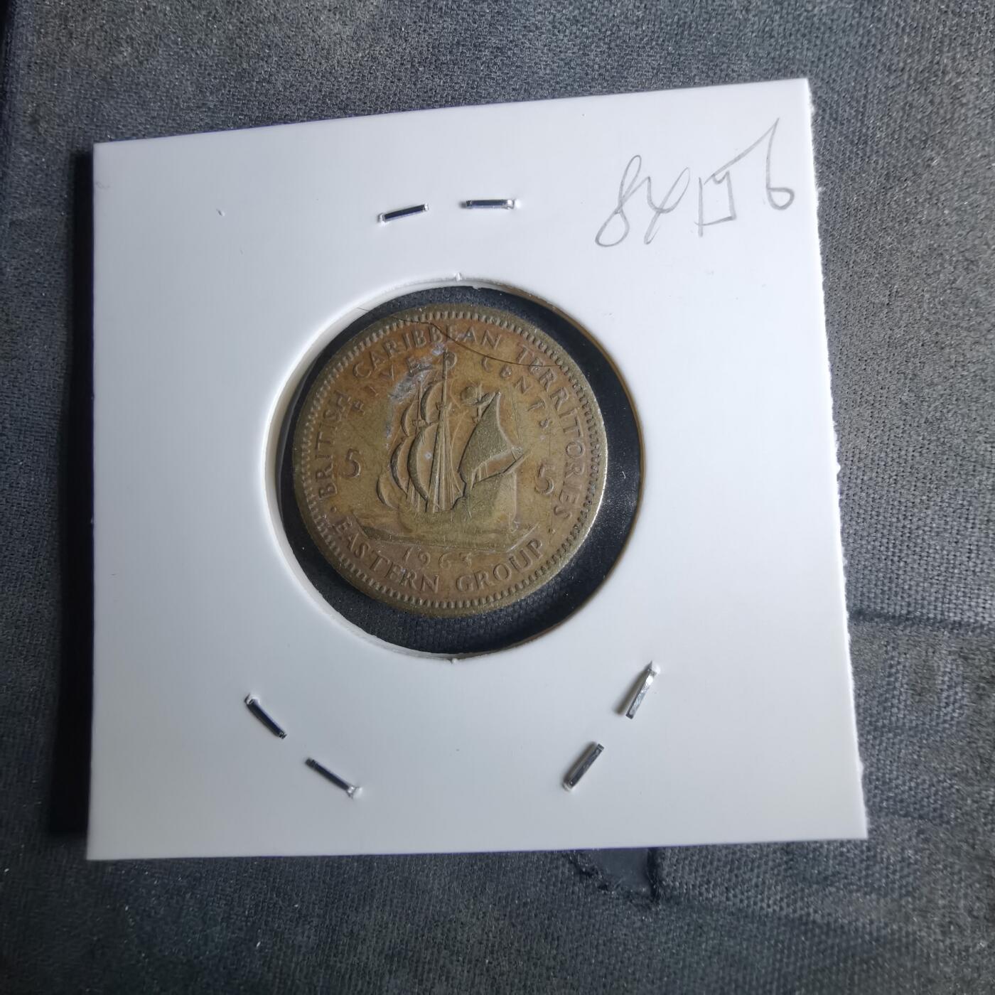 沼泽如烟--第984场 东加勒比1963年五分