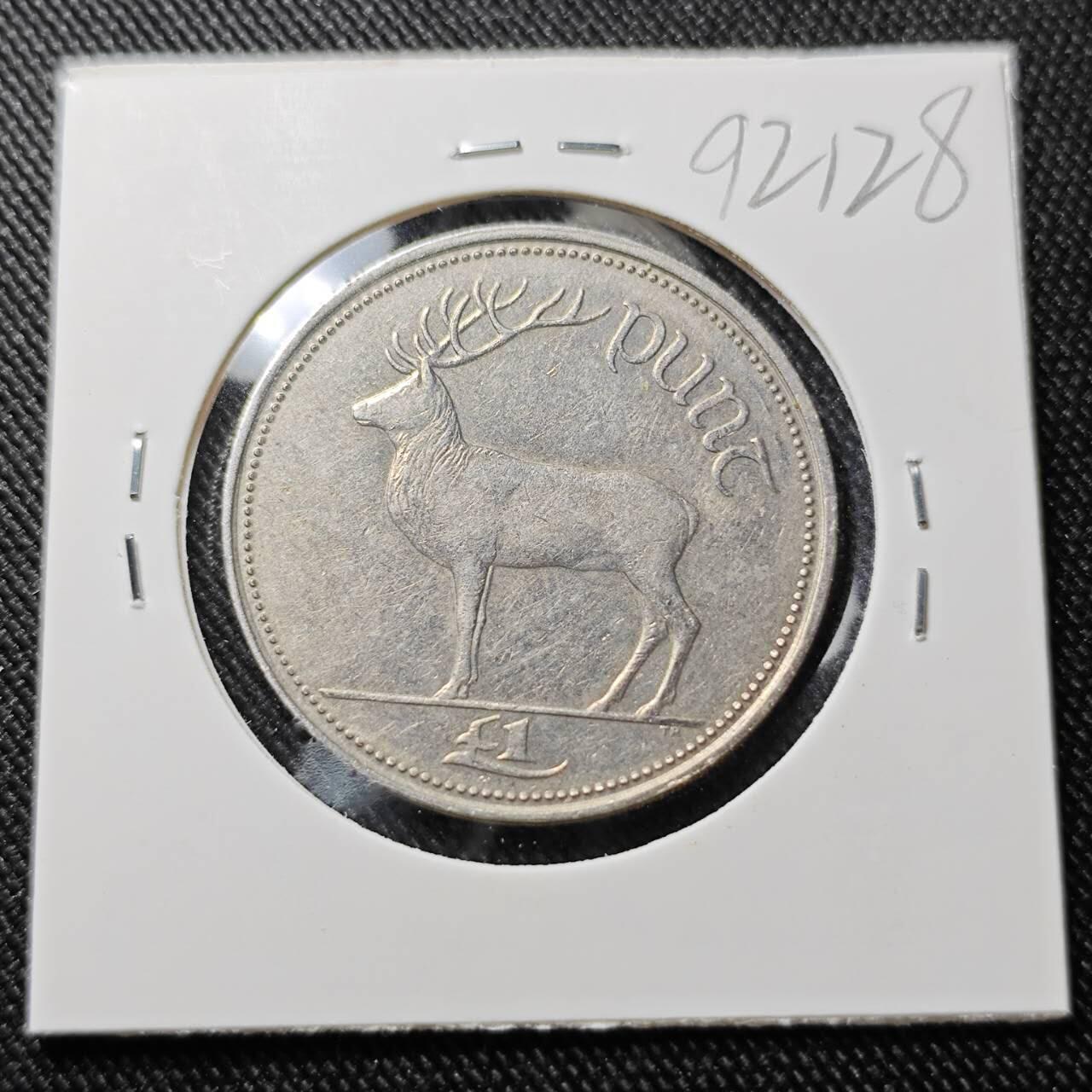 KK钱币收藏小铺  第392期  2月预留时间 周末发货  爱尔兰1镑