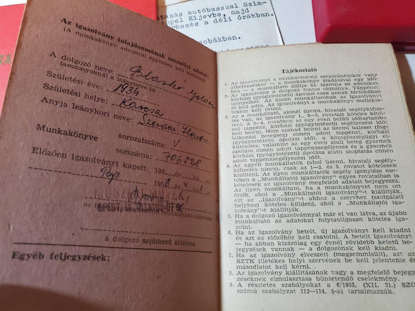 韵星假日军品类拍卖第三十九期暨默多克中校夫妇专场 -- Rimey Holidays Militaria Auction 39 & The Modoks Collection  匈牙利人民共和国默多克夫人金级为祖国服务奖章带原盒略一套 社会主义安全服务证书 马克思列宁大学学习证书 布达佩斯会议开会行程表 