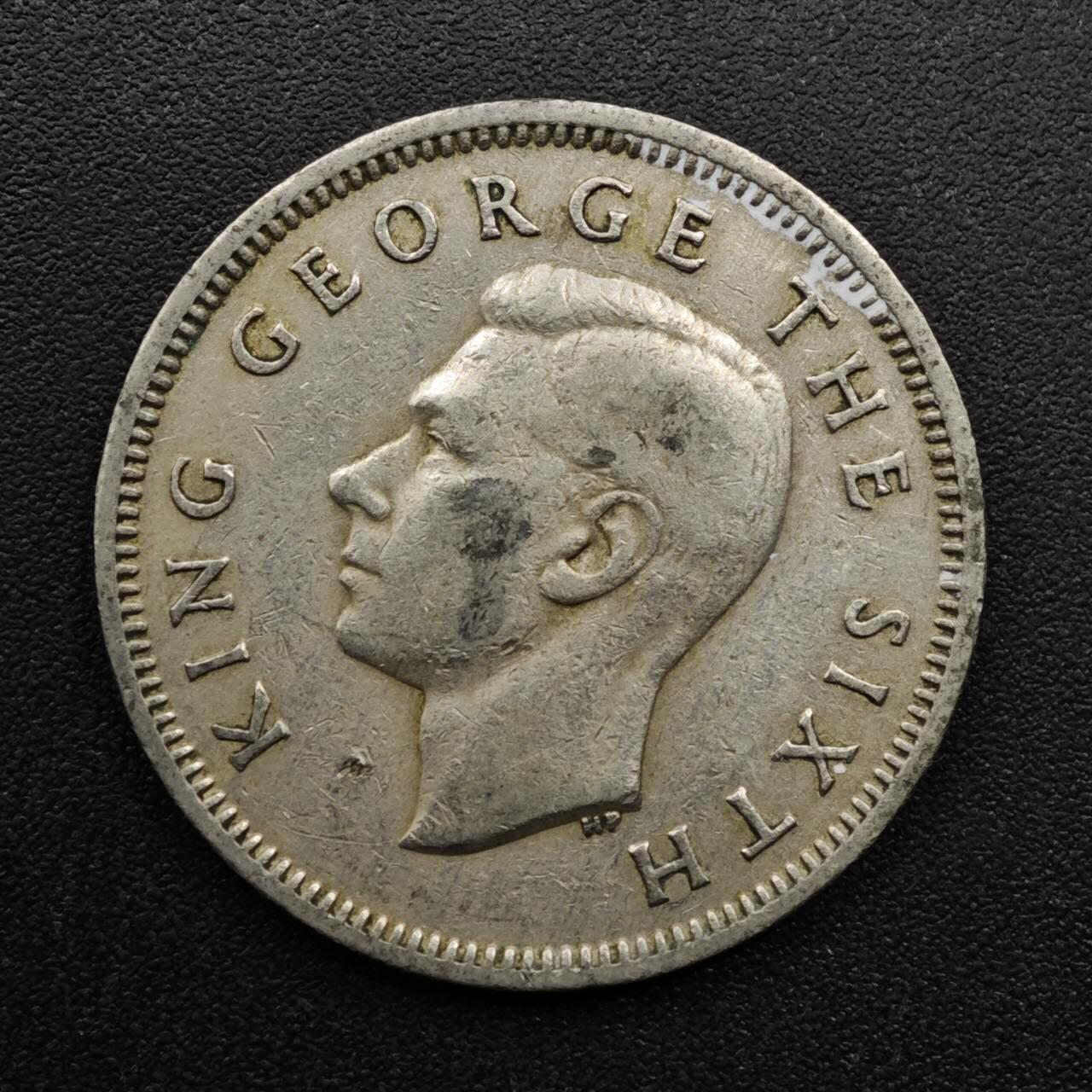 【淘币小摊】实时拍第八百六十三拍   小银币散币场   年前最后一周 之前的预留小年前全部发出 请更换最新收货地址  新西兰1950年乔治六世一先令镍币