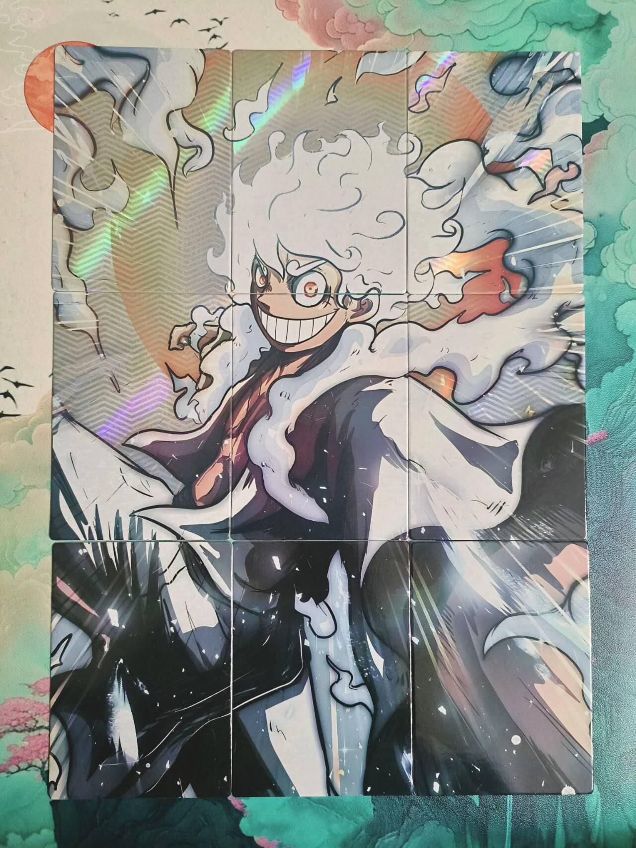 买就送PR！！龙虎卡牌-七六场（满200元包邮，无佣金，每周六结拍，欢迎送拍） 彩闪9拼 海贼王 五档路飞（尼卡形态）