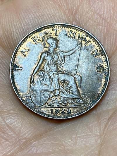 2026年第十九场(总第一百八十八场）外国好品散币场(免佣金) - 好品–英国🇬🇧1929年1法新(乔治五世第三版)