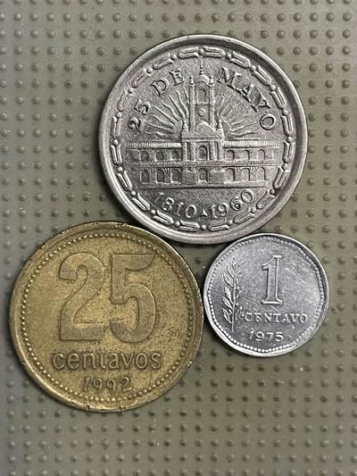2026年第21场各国散币拍卖（总第171场） - 阿根廷3枚